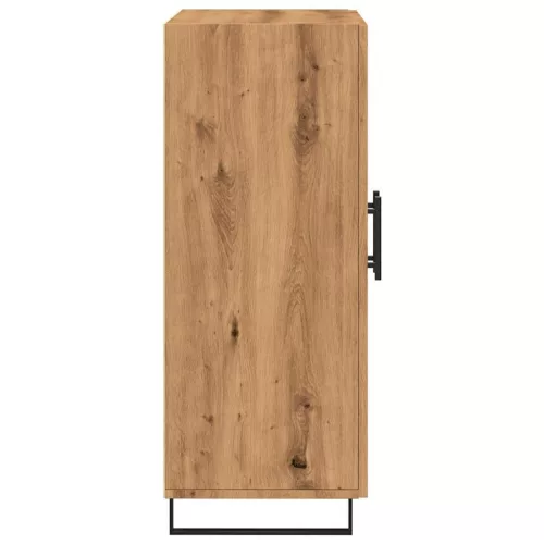  kézműves tölgy színű szerelt fa tálalószekrény 69,5x34x90 cm