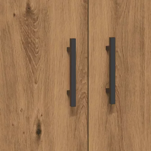  kézműves tölgy színű szerelt fa tálalószekrény 69,5x34x90 cm