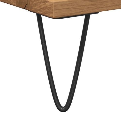  kézműves tölgy színű szerelt fa fürdőszobaszekrény 30x30x190 cm