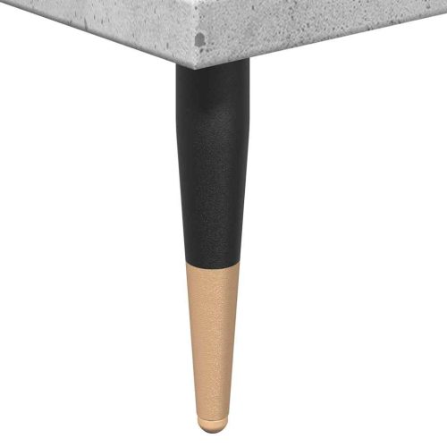  betonszürke szerelt fa fürdőszobaszekrény 58x33x60 cm