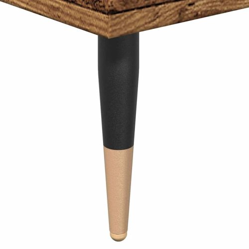  antik fa színű szerelt fa fürdőszobaszekrény 58 x 33 x 60 cm