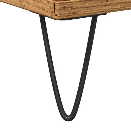  antik fa színű szerelt fa fürdőszobaszekrény 58 x 33 x 60 cm