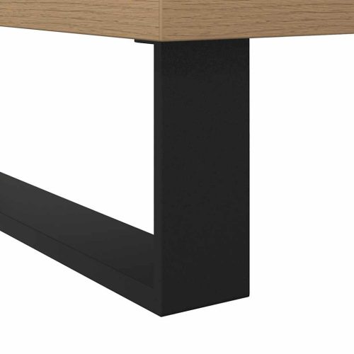  kézműves tölgy színű szerelt fa mosdószekrény 65 x 33 x 60 cm