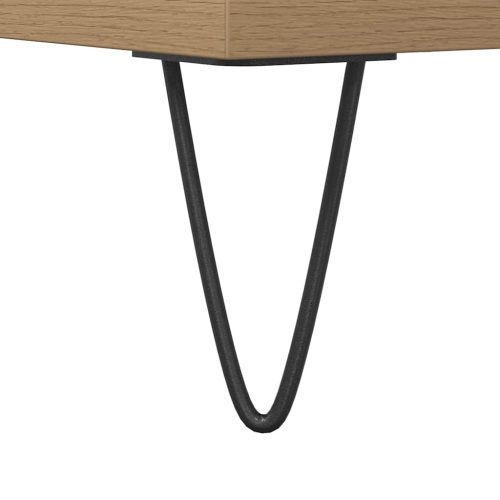  kézműves tölgy színű szerelt fa mosdószekrény 80 x 33 x 60 cm