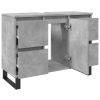  betonszürke szerelt fa mosdószekrény 80 x 33 x 60 cm