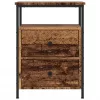  antik fa színű szerelt fa éjjeliszekrény 44 x 45 x 60 cm