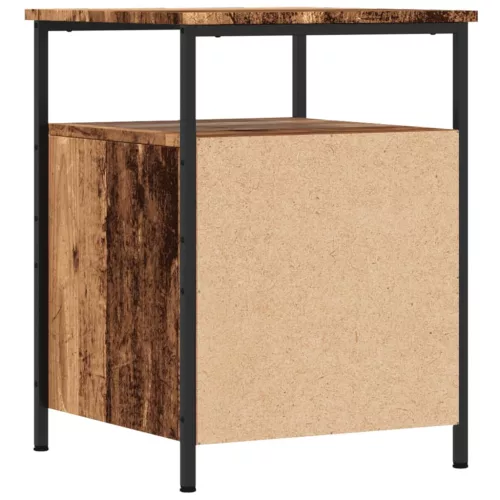  antik fa színű szerelt fa éjjeliszekrény 44 x 45 x 60 cm