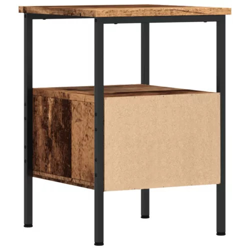  antik fa színű szerelt fa éjjeliszekrény 34 x 36 x 50 cm