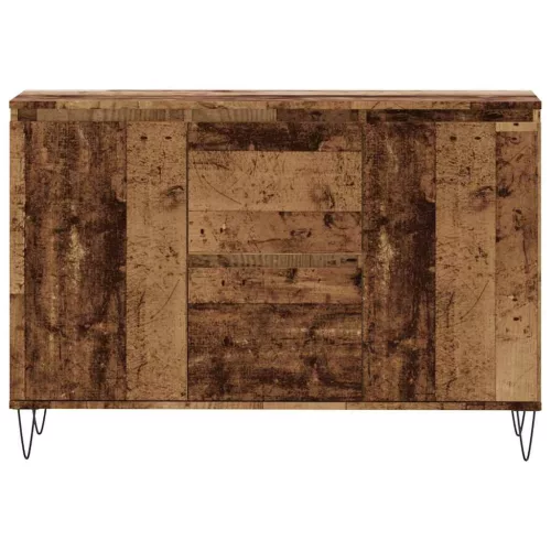  antik fa színű szerelt fa tálalószekrény 104 x 35 x 70 cm