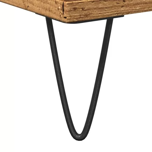  antik fa színű szerelt fa tálalószekrény 104 x 35 x 70 cm