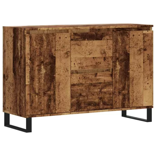  antik fa színű szerelt fa tálalószekrény 104 x 35 x 70 cm