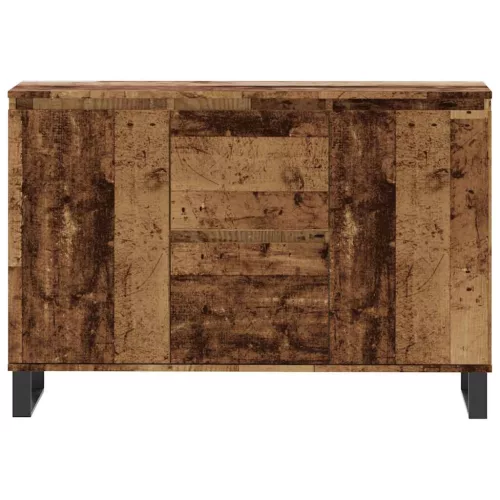  antik fa színű szerelt fa tálalószekrény 104 x 35 x 70 cm