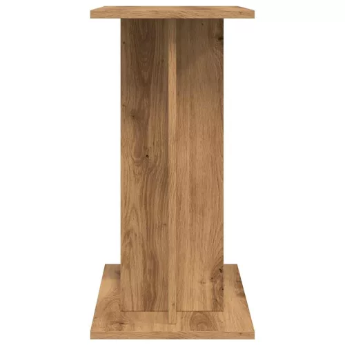  kézműves tölgy színű szerelt fa akváriumállvány 60x30x60 cm