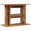  antik fa színű szerelt fa akváriumállvány 85 x 35 x 60 cm
