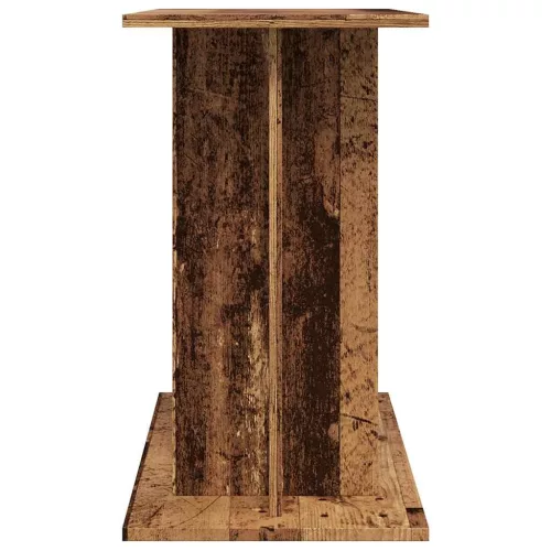  antik fa színű szerelt fa akváriumállvány 85 x 35 x 60 cm