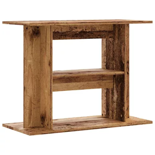  antik fa színű szerelt fa akváriumállvány 85 x 35 x 60 cm