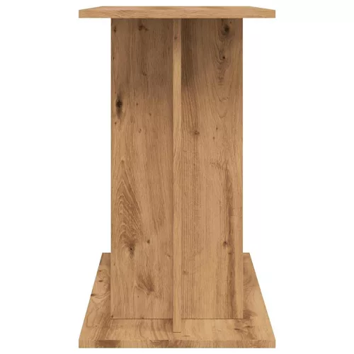  kézműves tölgy színű szerelt fa akváriumállvány 80x35x60 cm