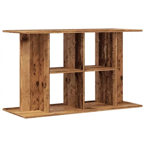  antik fa színű szerelt fa akváriumállvány 100 x 40 x 60 cm