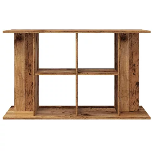  antik fa színű szerelt fa akváriumállvány 100 x 40 x 60 cm