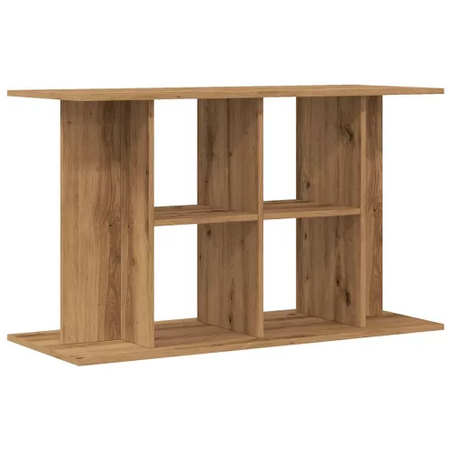  kézműves tölgy színű szerelt fa akváriumi állvány 100x40x60 cm