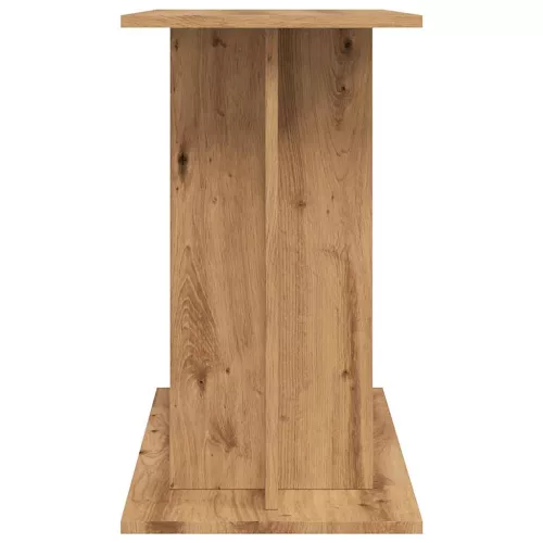  kézműves tölgy színű szerelt fa akváriumi állvány 120x40x60 cm