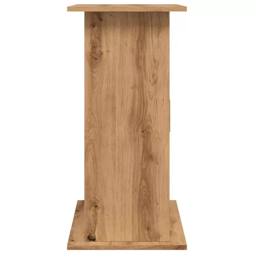  kézműves tölgy színű szerelt fa akváriumi állvány 81x36x73 cm