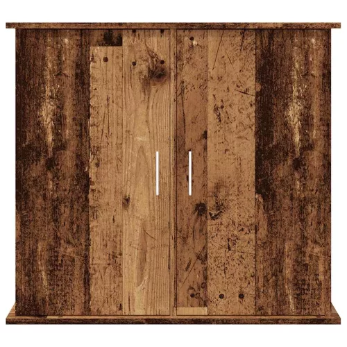  antik fa színű szerelt fa akváriumállvány 81x36x73 cm