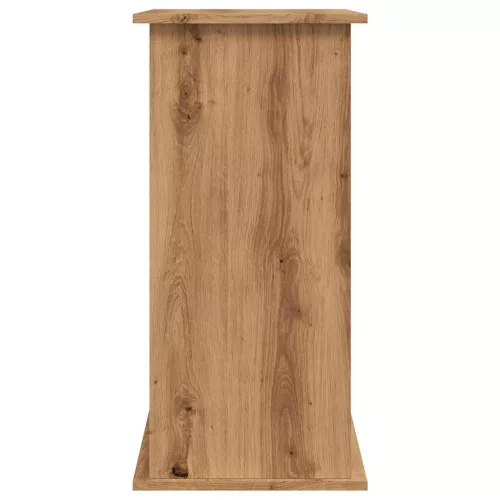  kézműves tölgy színű szerelt fa akváriumi állvány 81x36x73 cm