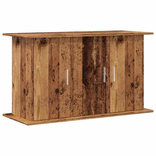  antik fa színű szerelt fa akváriumállvány 101x41x58 cm