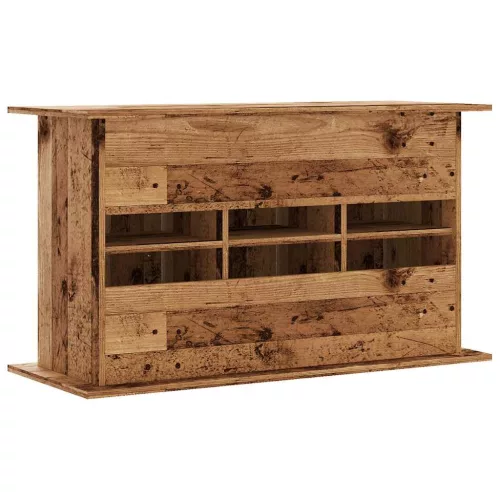  antik fa színű szerelt fa akváriumállvány 101x41x58 cm