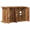  antik fa színű szerelt fa akváriumállvány 101x41x58 cm