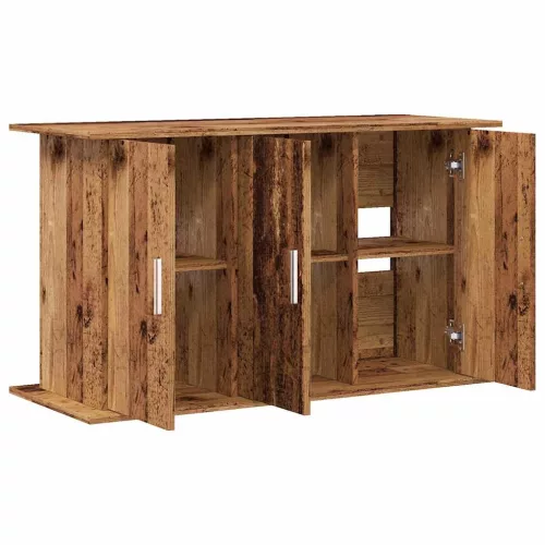  antik fa színű szerelt fa akváriumállvány 101x41x58 cm