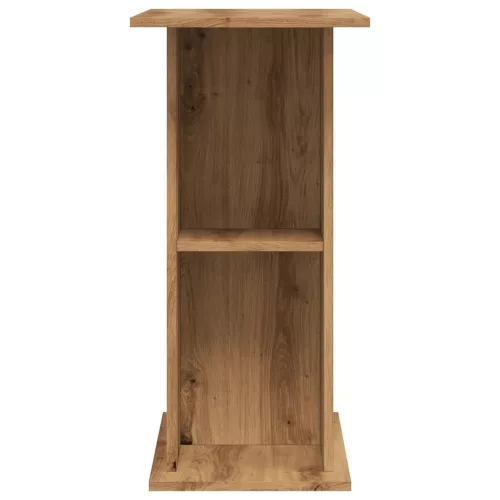  kézműves tölgy színű szerelt fa akváriumállvány 36x75x72,5 cm