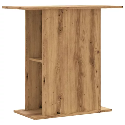  kézműves tölgy színű szerelt fa akváriumállvány 36x75x72,5 cm