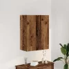 antik fa színű fali szekrény 69,5 x 34 x 90 cm