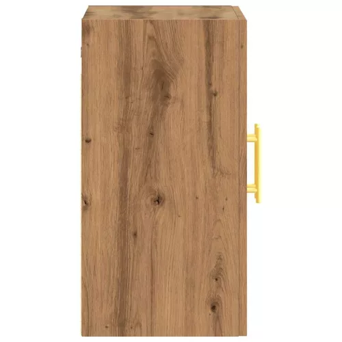  kézműves tölgy színű szerelt fa faliszekrény 60 x 31 x 60 cm