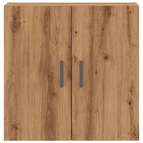  kézműves tölgy színű szerelt fa faliszekrény 60 x 31 x 60 cm