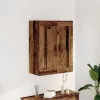  antik fa színű szerelt fa fali szekrény 69,5 x 34 x 90 cm