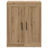  kézműves tölgy színű szerelt fa fali szekrény 69,5 x 34 x 90 cm