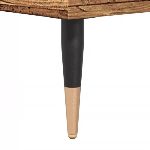  antik fa színű szerelt fa tálalószekrény 100 x 36 x 60 cm