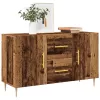  antik fa színű szerelt fa tálalószekrény 100 x 36 x 60 cm