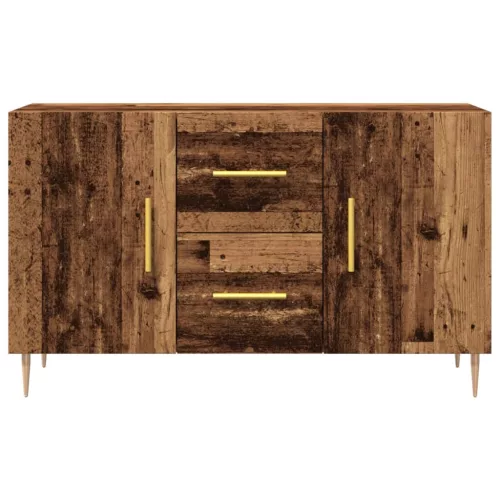  antik fa színű szerelt fa tálalószekrény 100 x 36 x 60 cm