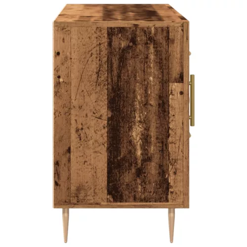  antik fa színű szerelt fa tálalószekrény 100 x 36 x 60 cm