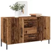  antik fa színű szerelt fa tálalószekrény 100 x 36 x 60 cm