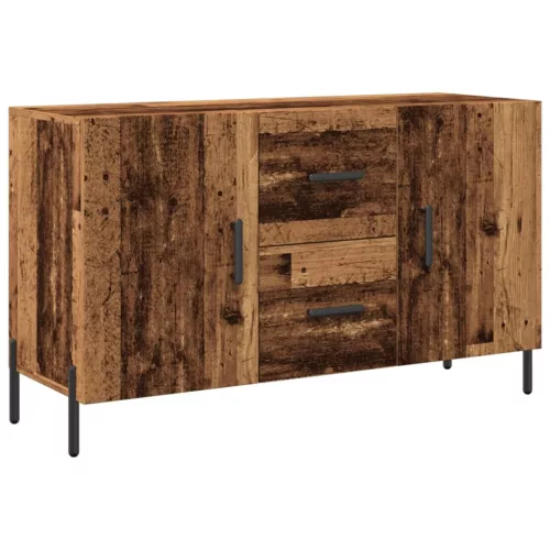  antik fa színű szerelt fa tálalószekrény 100 x 36 x 60 cm