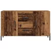  antik fa színű szerelt fa tálalószekrény 100 x 36 x 60 cm