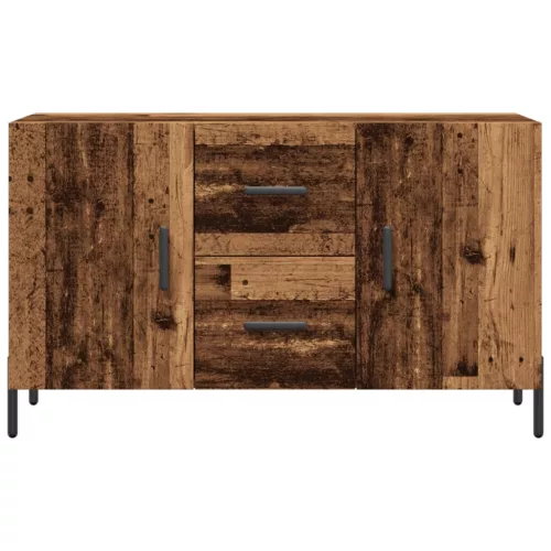  antik fa színű szerelt fa tálalószekrény 100 x 36 x 60 cm