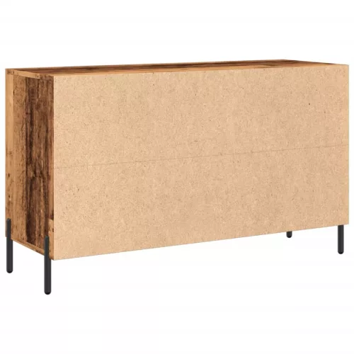  antik fa színű szerelt fa tálalószekrény 100 x 36 x 60 cm