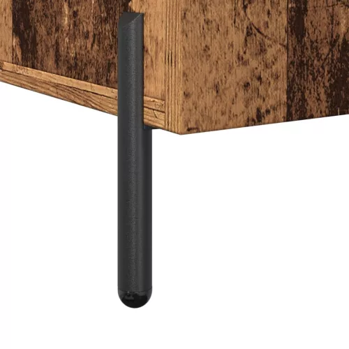  antik fa színű szerelt fa tálalószekrény 100 x 36 x 60 cm