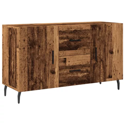  antik fa színű szerelt fa tálalószekrény 100 x 36 x 60 cm